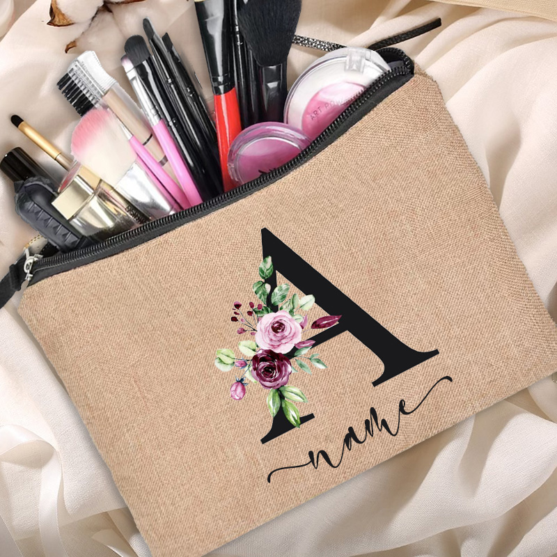 Beauty Makeup Names - Linen Trang Điểm Túi Tùy Chỉnh