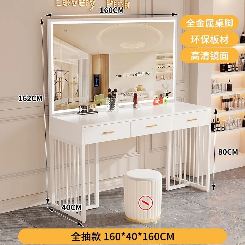 Beauty And Makeup Studio - Modern studio dressing table with lamp