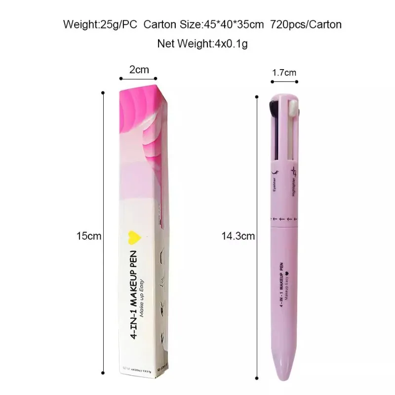 4 In 1 Eyebrow Pencil Lip Line - đánh giá và giá Beauty Linasi Makeup