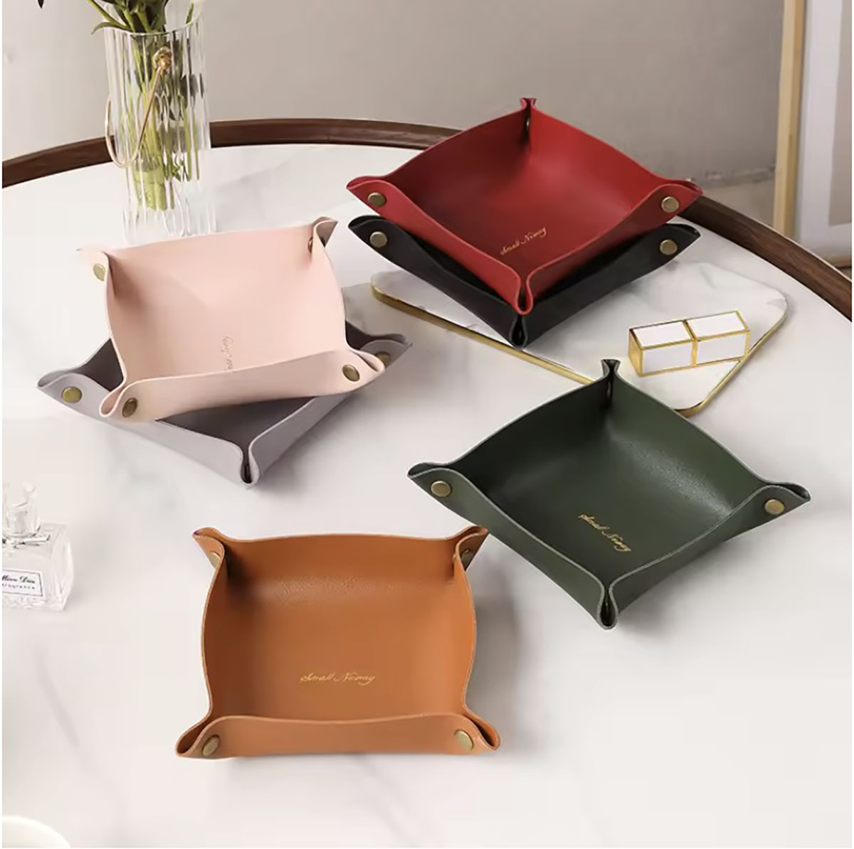 Nordic Style Leather Storage T - đánh giá và giá Beauty Makeup Box