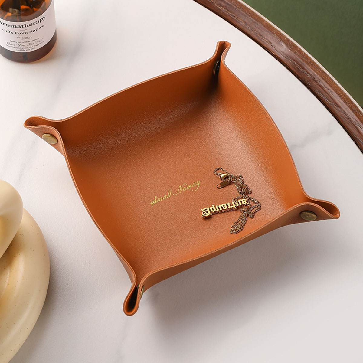 Nordic Style Leather Storage T - đánh giá và giá Beauty Makeup Box