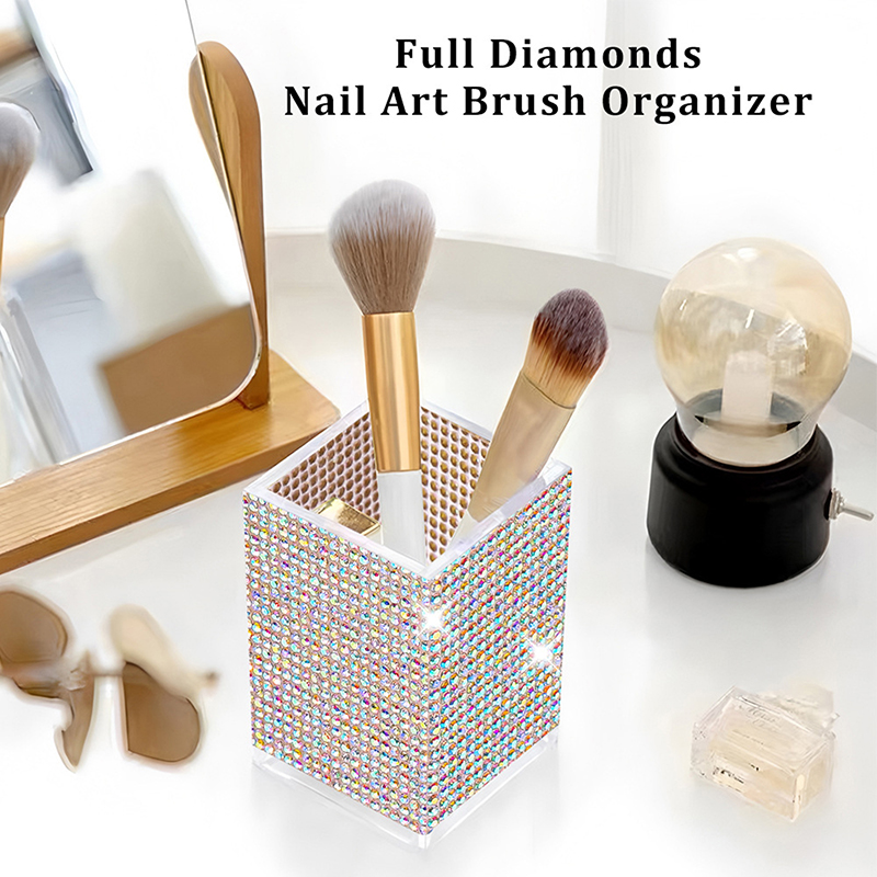 【M】Bling Pen Container With 3  - đánh giá và giá Beauty Makeup Box
