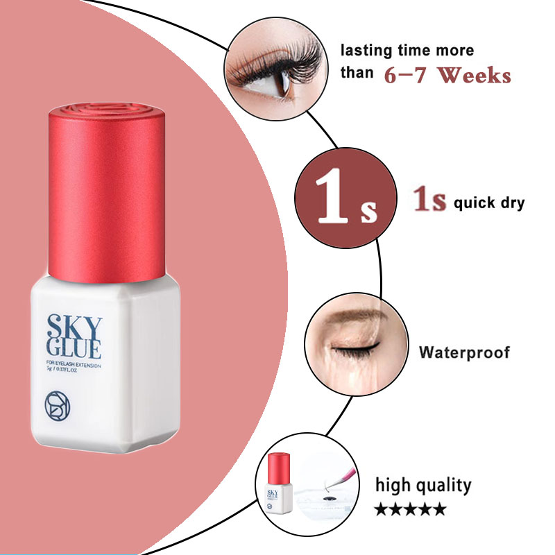 5 Bottles Sky Glue S Plus 1s F - đánh giá và giá Makeup Plus Beauty