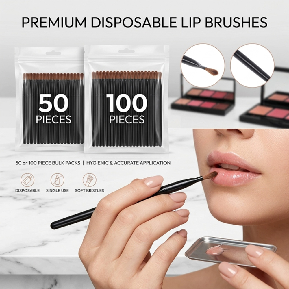50/100pcs Disposable Lip Brush - đánh giá và giá Beauty With Makeup