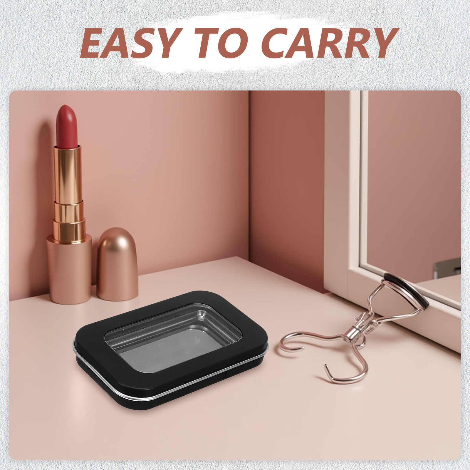 Portable Beauty Box Blush Empt - đánh giá và giá Beauty Makeup Box