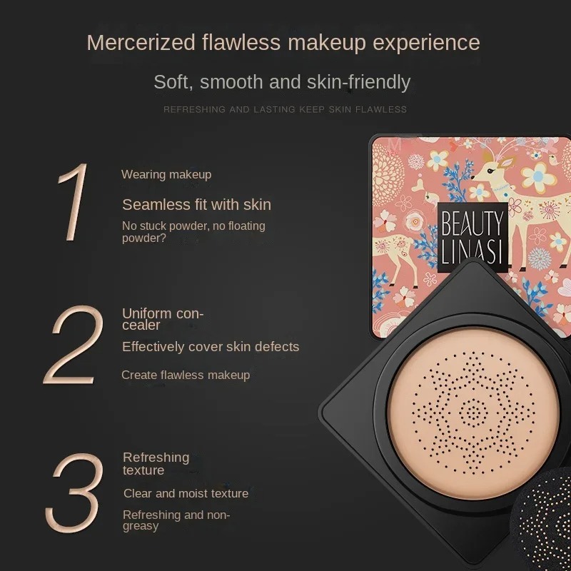 BB Air Cushion CC Cream Founda - đánh giá và giá Beauty Linasi Makeup