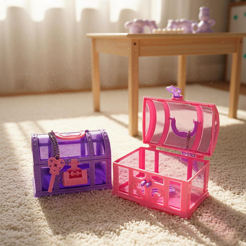 Cute Plastic Lockable Treasure - đánh giá và giá Beauty Makeup Box Set