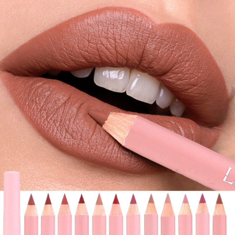 Nude Brown Lip Liner Pencil Li - đánh giá và giá Beauty Linasi Makeup
