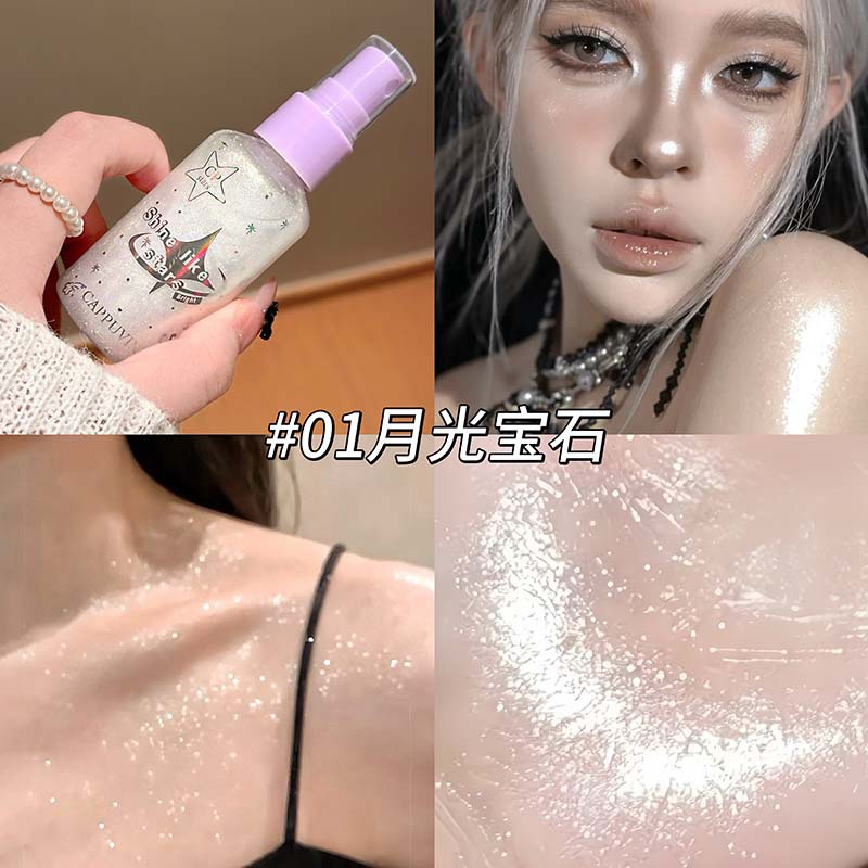 Body Glitter Spray Diamond Fin - đánh giá và giá Beauty Makeup Looks