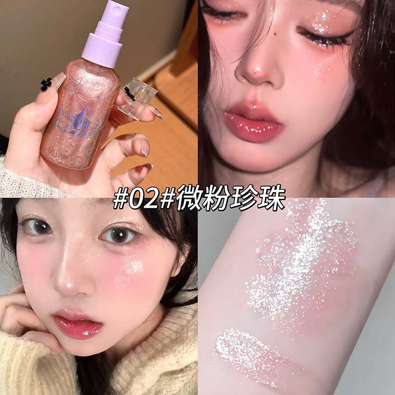 Body Glitter Spray Diamond Fin - đánh giá và giá Beauty Makeup Looks
