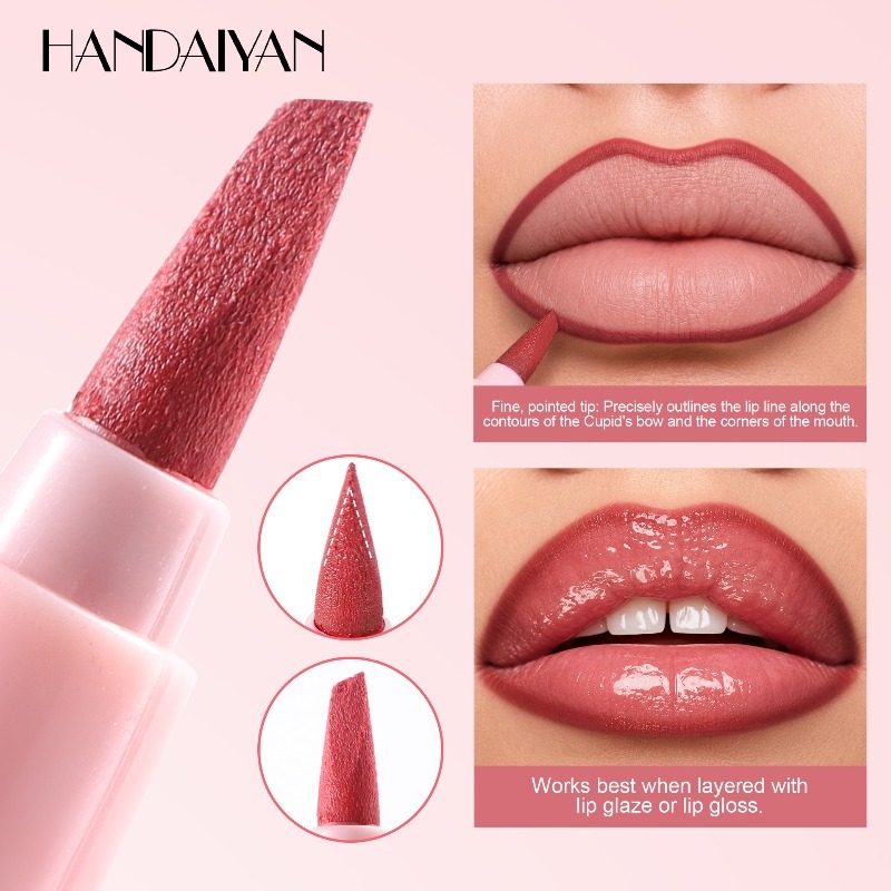6 Colors Lip Liner Pen Long-La - đánh giá và giá Beauty Linasi Makeup