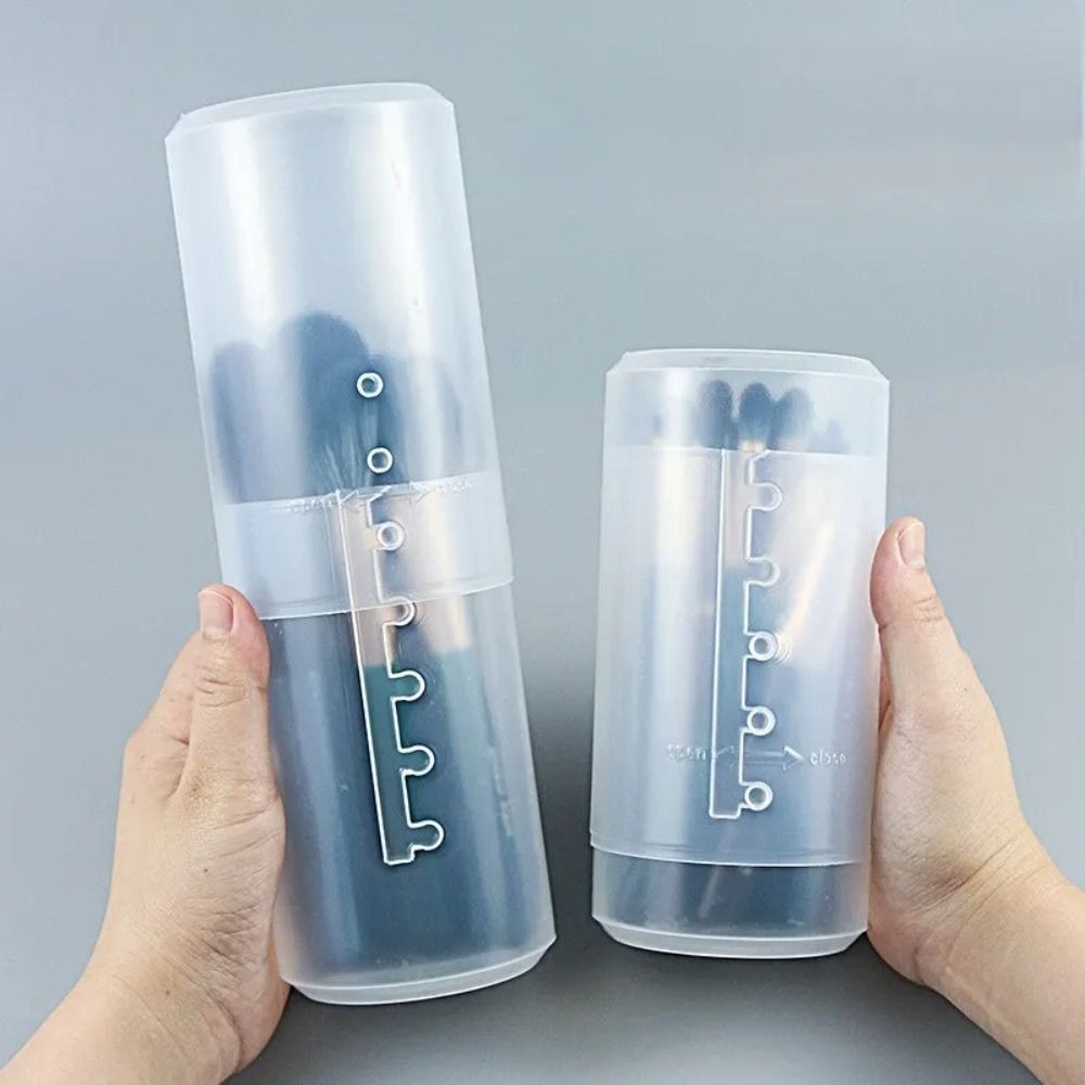 Transparent Makeup Brush Holde - đánh giá và giá Beauty Makeup Box