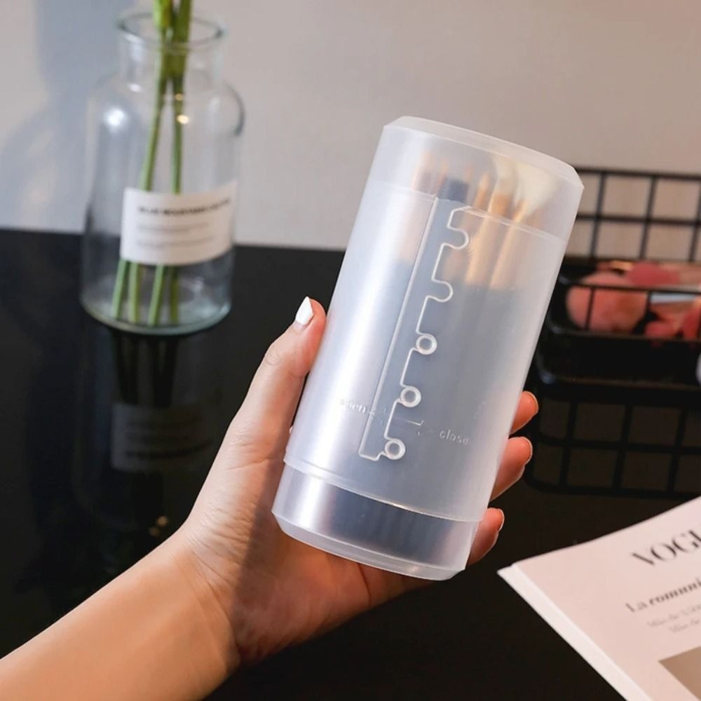 Transparent Makeup Brush Holde - đánh giá và giá Beauty Makeup Box
