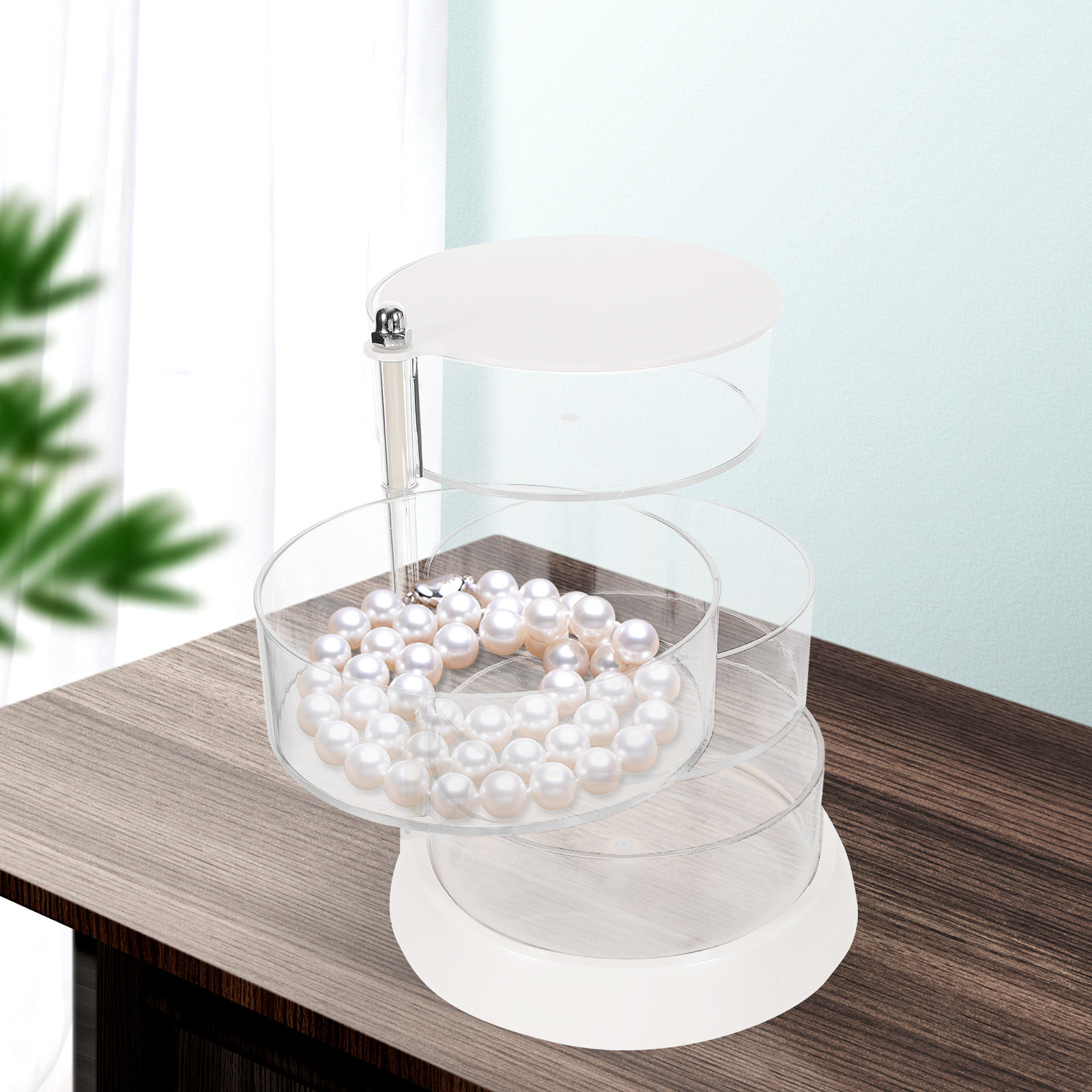 4-Tier Rotating Makeup Organiz - đánh giá và giá Beauty Makeup Box