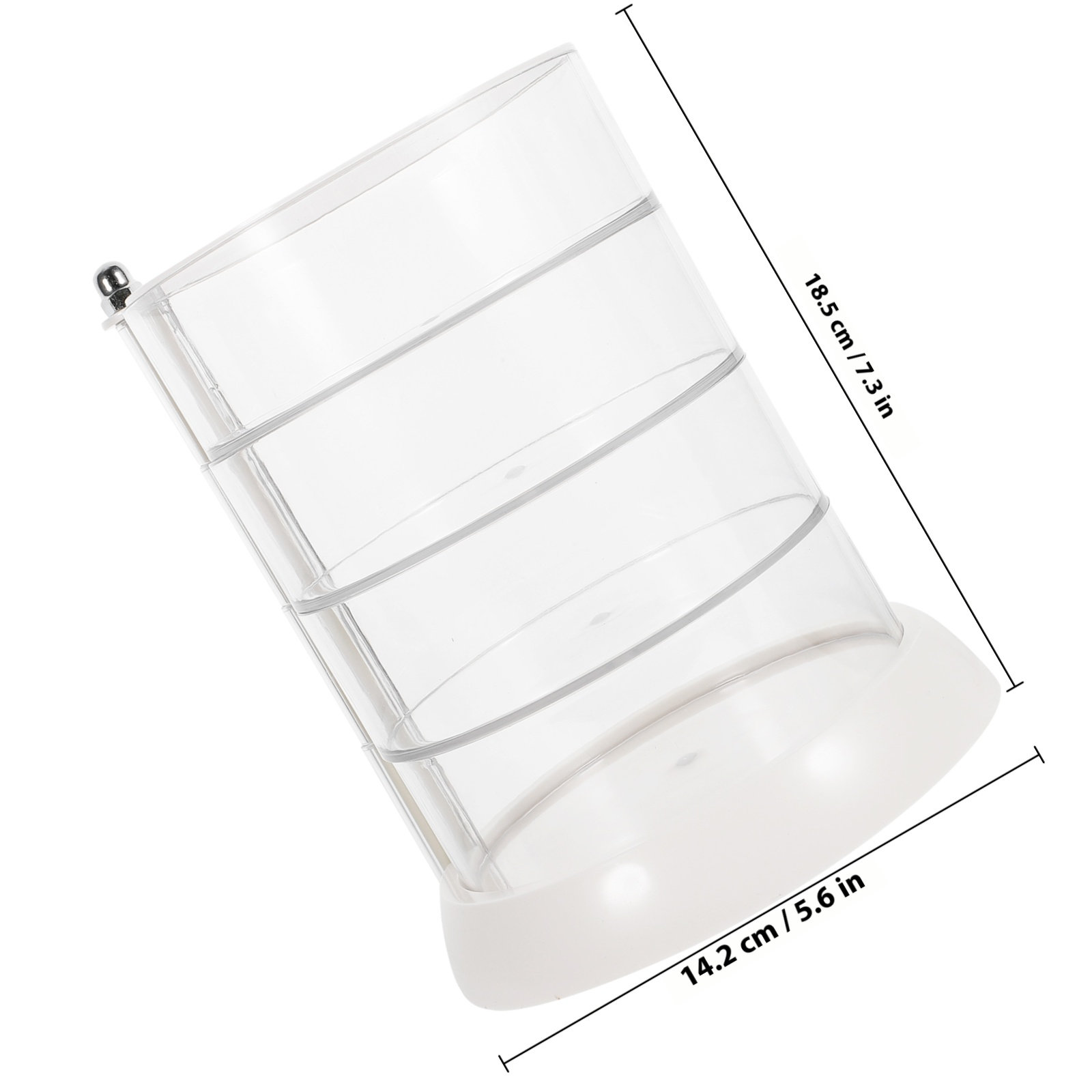 4-Tier Rotating Makeup Organiz - đánh giá và giá Beauty Makeup Box