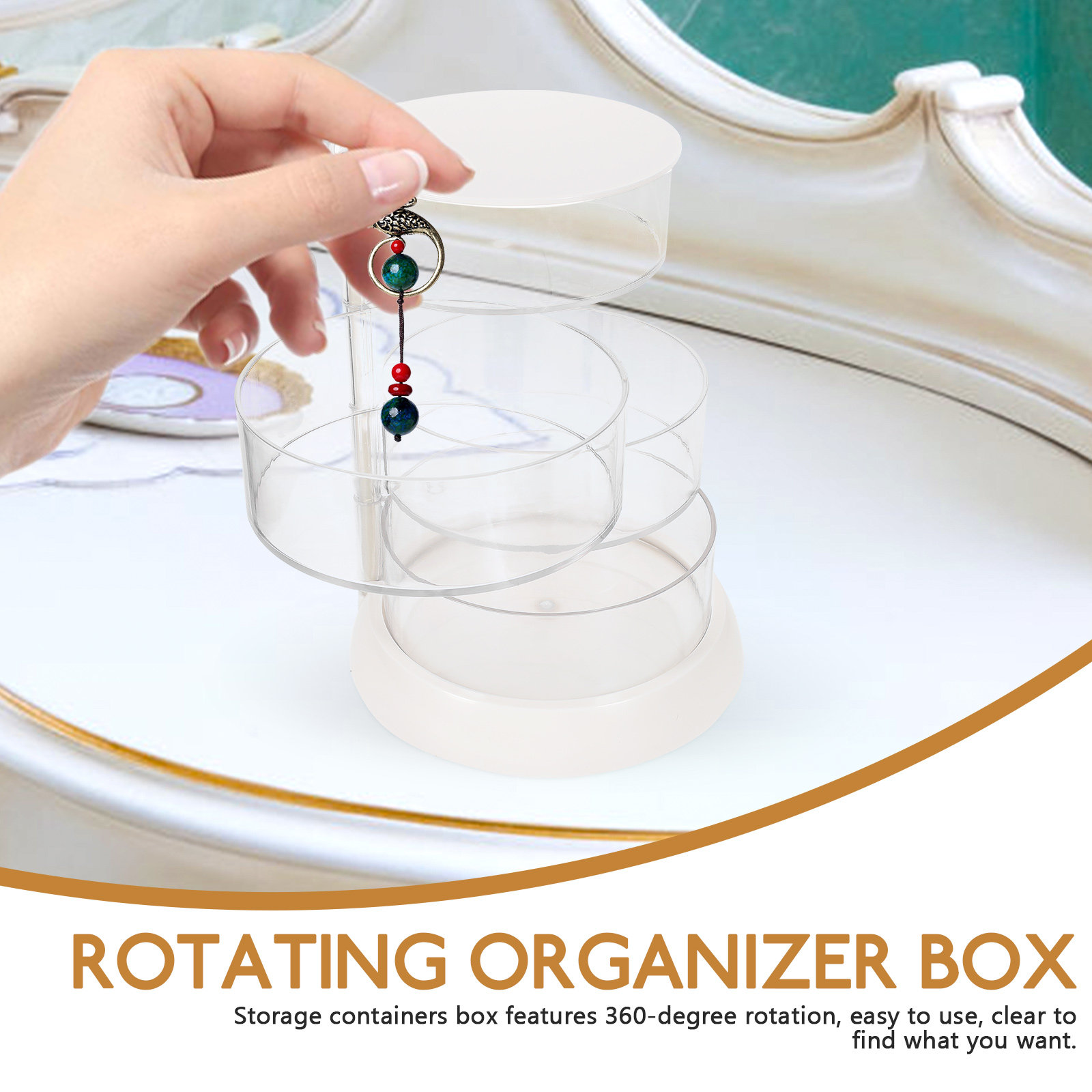 4-Tier Rotating Makeup Organiz - đánh giá và giá Beauty Makeup Box