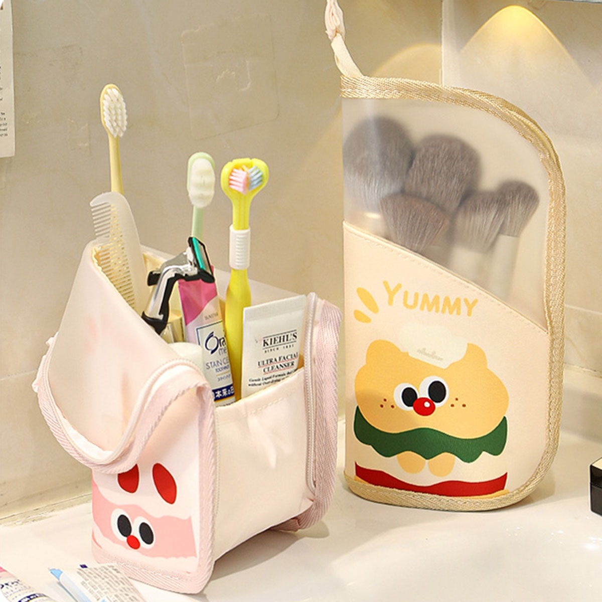 1Pcs Cosmetic Bag Travel Stand - đánh giá và giá Beauty With Makeup