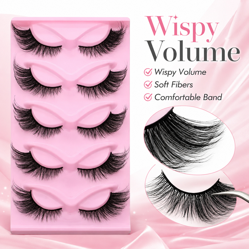5 Pairs 2 Styles Wispy False E - đánh giá và giá Beauty Makeup Looks