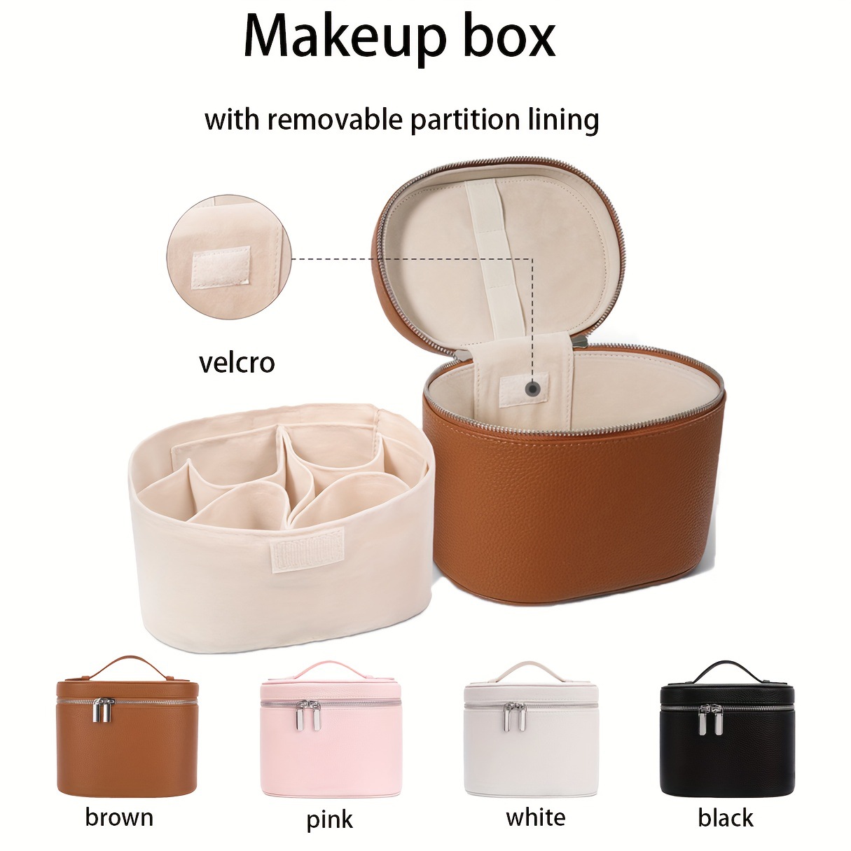 Large Capacity PU Leather Make - đánh giá và giá Beauty Makeup Box