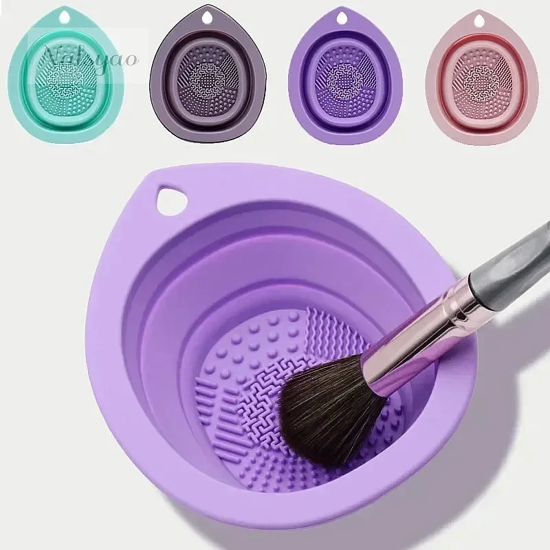 Silicone Folding Makeup Brush  - đánh giá và giá Beauty Makeup Box