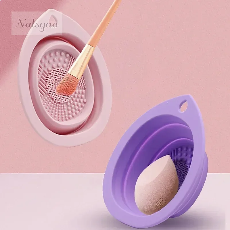 Silicone Folding Makeup Brush  - đánh giá và giá Beauty Makeup Box