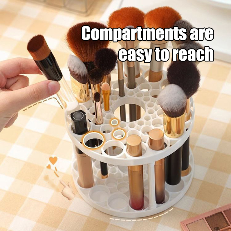 45 Hole Makeup Brush Storage R - đánh giá và giá Beauty Makeup Box